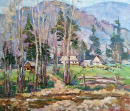 Painting, Carpathians, Oksana Ivanyuk