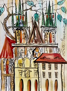 Dessin, Golden Autumn Of Prague II, Kirill Postovit