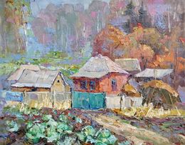 Painting, Autumn vegetable garden, Oksana Ivanyuk