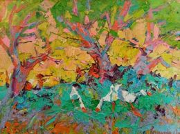 Painting, In the shade of the garden, Ivanyuk Oleksiy