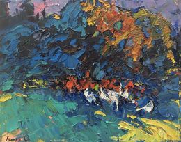 Gemälde, Autumn twilight, Ivanyuk Oleksiy
