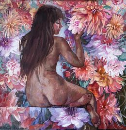 Peinture, Fairy of flowers, Nadezda Stupina