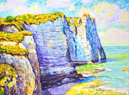Painting, Cliffs of Normandy, Iryna Kastsova