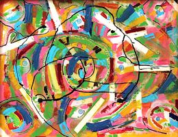 Fine Art Drawings, Improvisation en hommage à Kandinsky, Damien Berrard