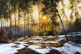 Painting, Whispers of Winter’s End, Sergey Miqayelyan