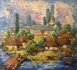 Painting, Rural landscape, Oksana Ivanyuk