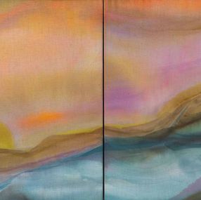 Peinture, Burning sky, Vanessa Onuk