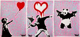 Peinture, Love a tribute to Banksy, Dr. Love