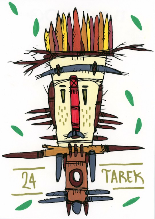 Tarek, Masque totemic #5 Tarek, Masque totemic #5