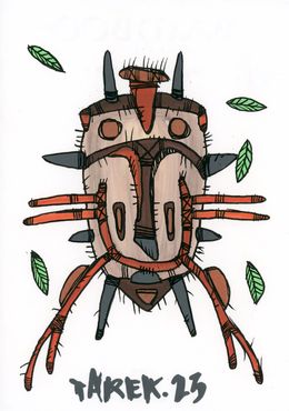 Dessin, Masque totemic #7, Tarek
