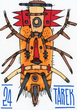 Dessin, Masque totemic #8, Tarek