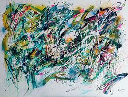Painting, The green nature, Âme Sauvage