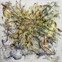 Peinture, La Conférence des Oiseaux, Yannick Bernard