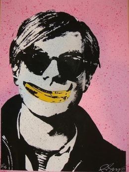 Édition, Andy Warhol with Banana Smile ( Pink ), Rene Gagnon