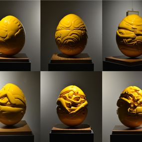 Sculpture, Before a Baby Comes out Of Its Mother’s Body (10 sculptures), Wenqin Chen