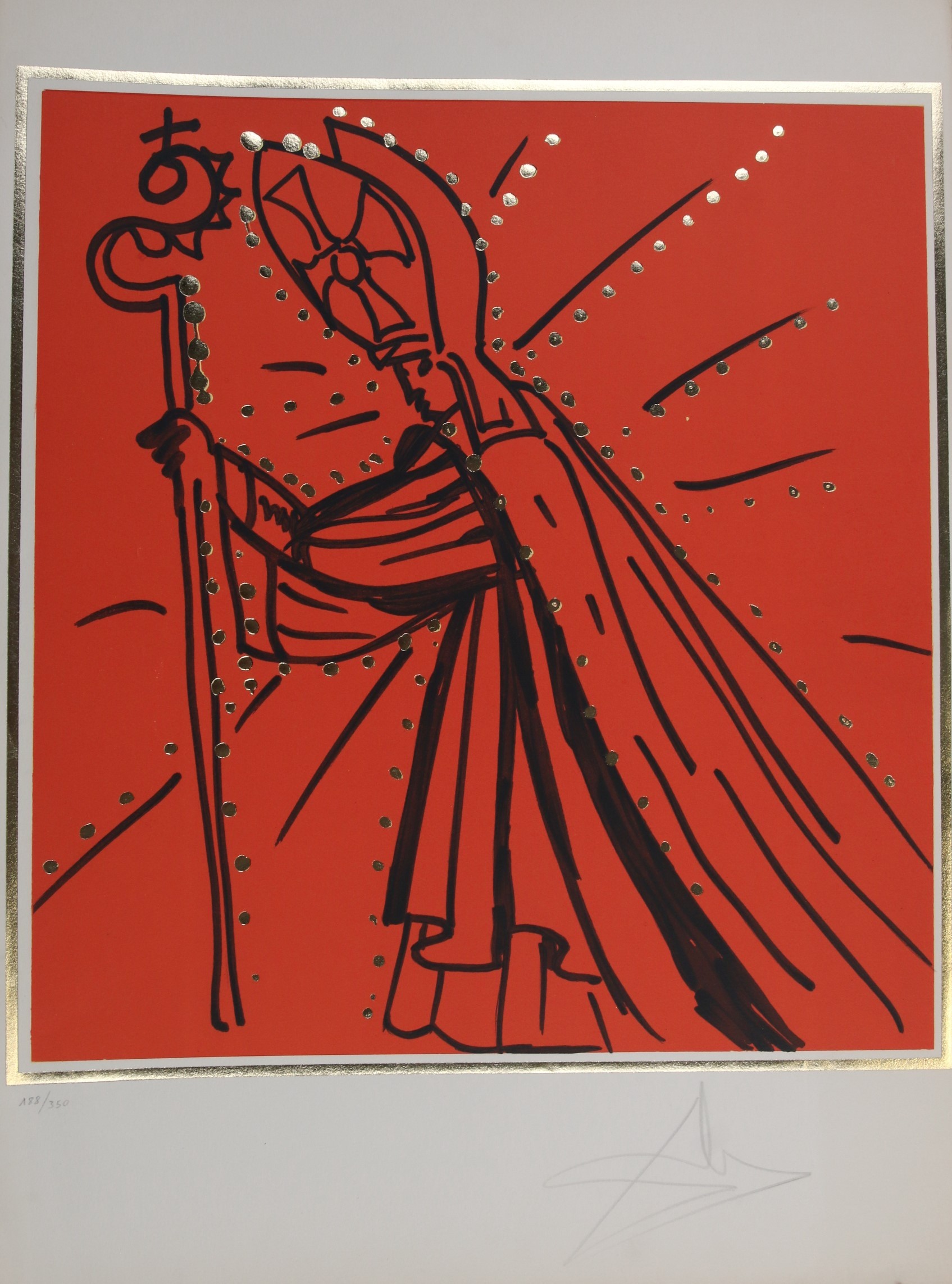 Salvador Dali, The Twelves Apostles / Knights Of The Round Table - James the Lesser / Vicar of Britain Salvador Dali, The Twelves Apostles / Knights Of The Round Table - James the Lesser / Vicar of Britain