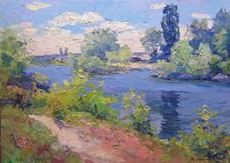 Painting, Dniprovska inflow, Boris Serdyuk