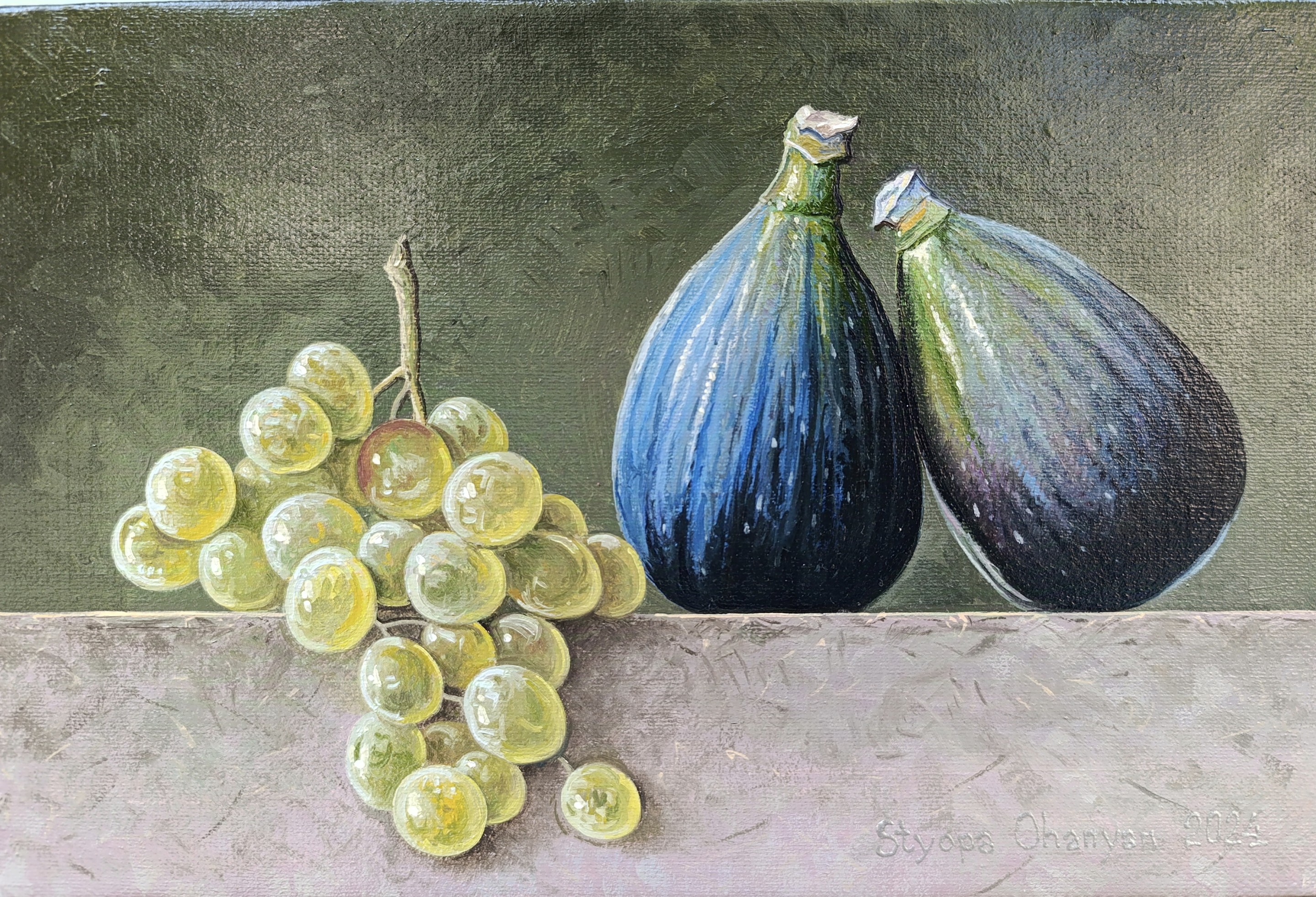 Stepan Ohanyan, Golden Grapes, Indigo Figs Stepan Ohanyan, Golden Grapes, Indigo Figs