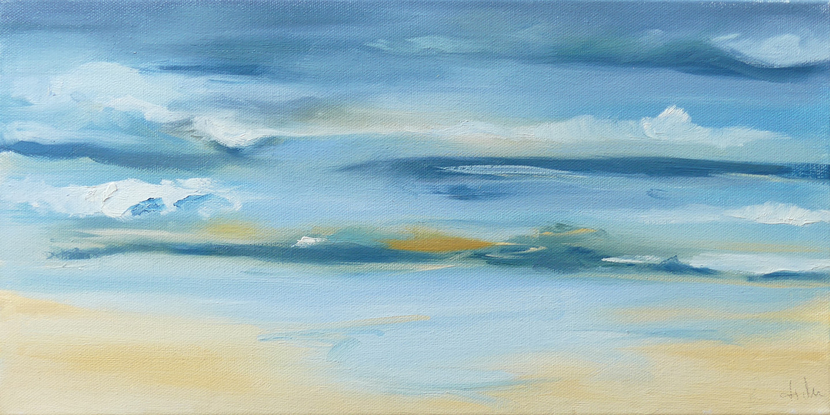 Sabine Eichler, Leitmotif sur une Ondulation II (paysage marin, mer, vagues) Sabine Eichler, Leitmotif sur une Ondulation II (paysage marin, mer, vagues)