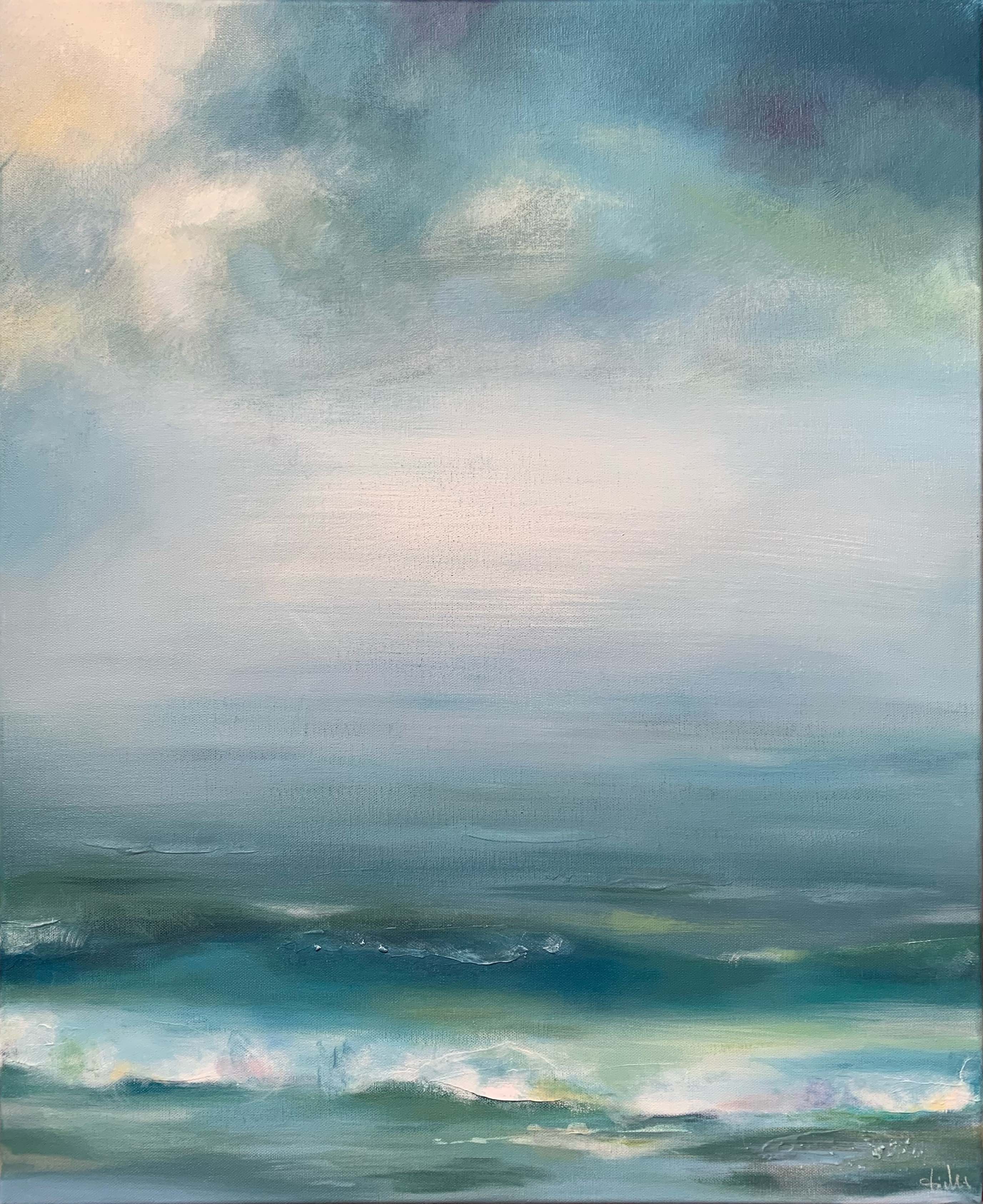 Sabine Eichler, Improvisation d'aurore (paysage marin, ciel, mer, nuages, océan) Sabine Eichler, Improvisation d'aurore (paysage marin, ciel, mer, nuages, océan)