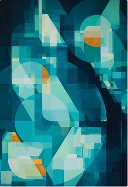 Gemälde, Interference 02, Olivier Swiz