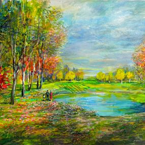 Gemälde, Land & Lake II, Alexander Kaplan