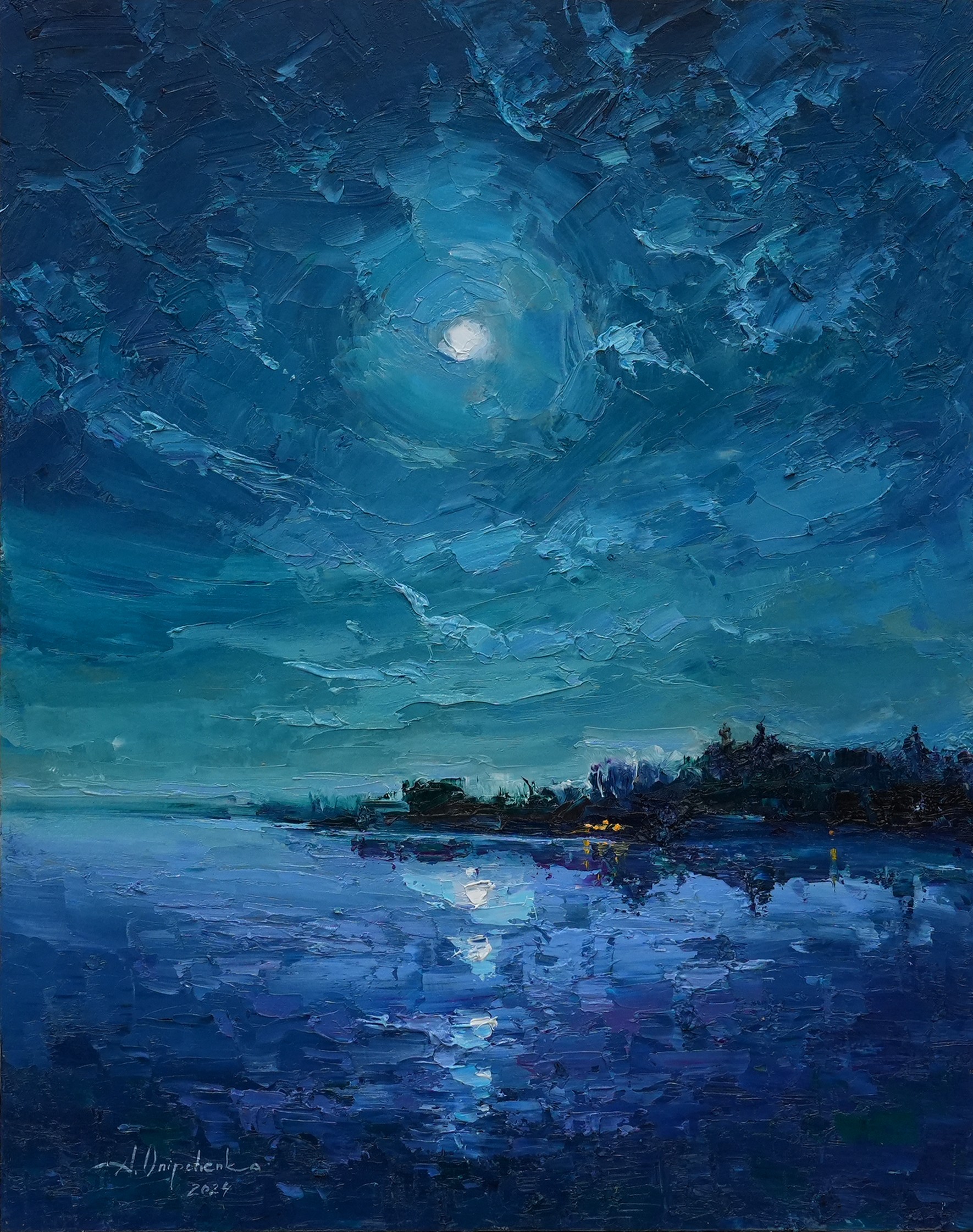 Alisa Onipchenko-Cherniakovska, Night in blue Alisa Onipchenko-Cherniakovska, Night in blue