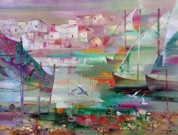 Gemälde, Harbor, Anatoly Tarabanov