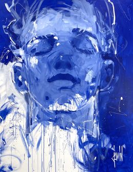 Peinture, Confident blue, David Jamin