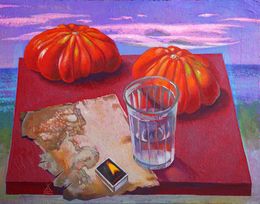 Gemälde, Still life with tomatoes, Andreas Charalambous