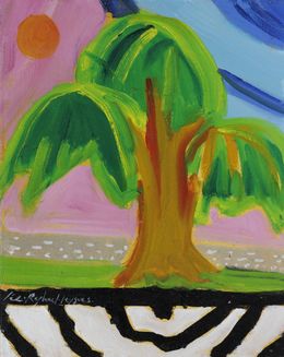 Gemälde, L'arbre - Paysage exotique, Céline Raphaël-Leygues