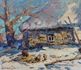 Gemälde, In the courtyard, Ivanyuk Oleksiy