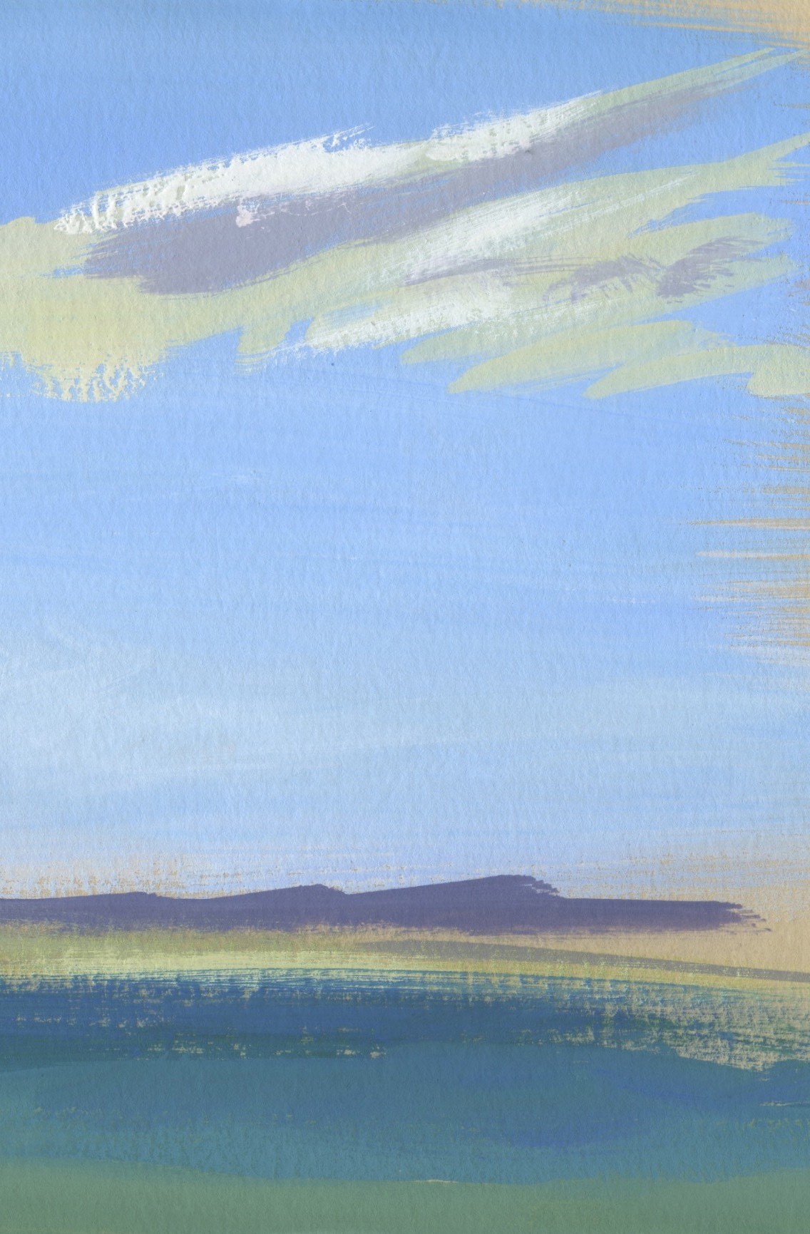 Sabine Eichler, Ile d'Aix n°10 (paysage marin, ciel, mer, nuages, îles) Sabine Eichler, Ile d'Aix n°10 (paysage marin, ciel, mer, nuages, îles)