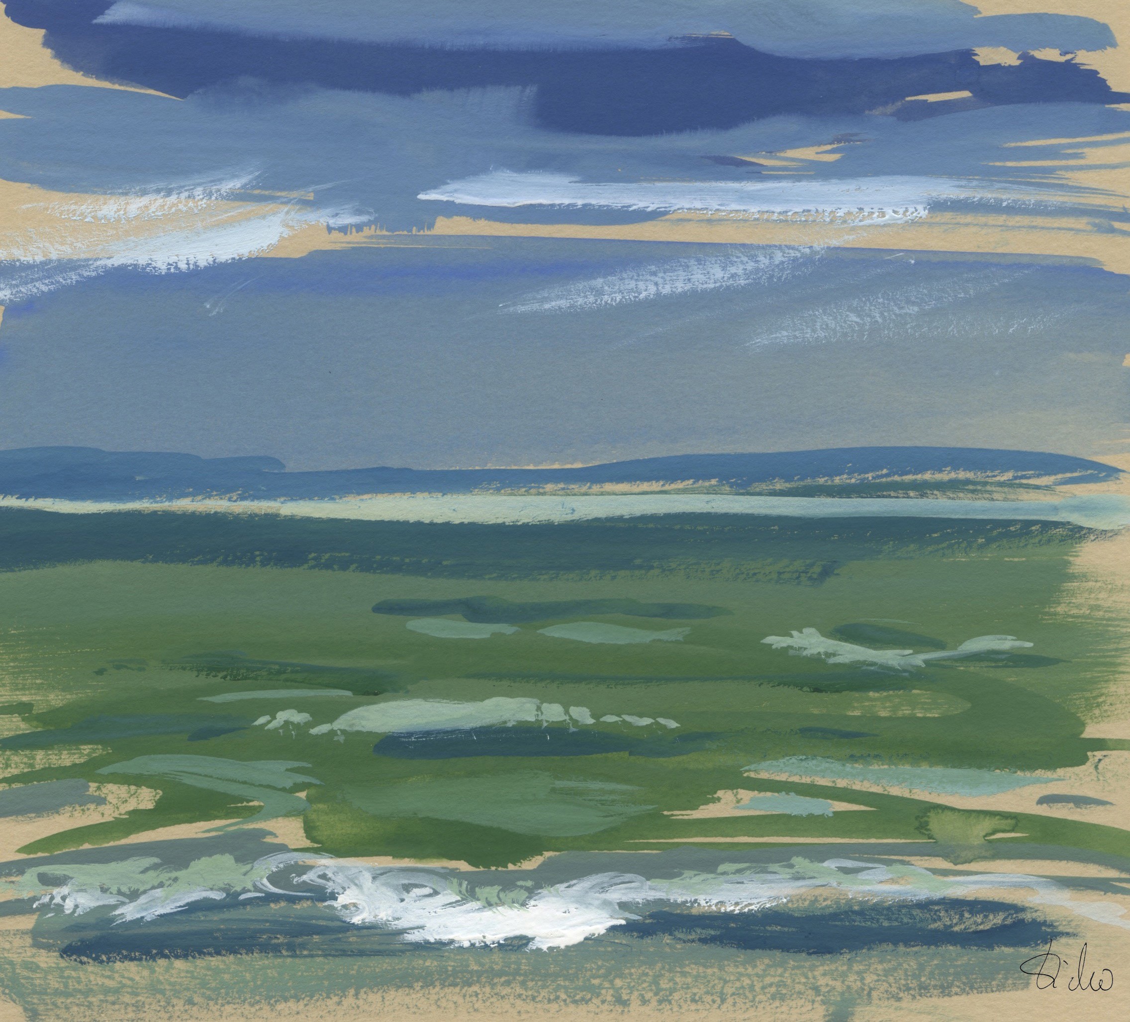 Sabine Eichler, Ile d'Aix n°15 (paysage marin, ciel, mer, nuages, vagues) Sabine Eichler, Ile d'Aix n°15 (paysage marin, ciel, mer, nuages, vagues)