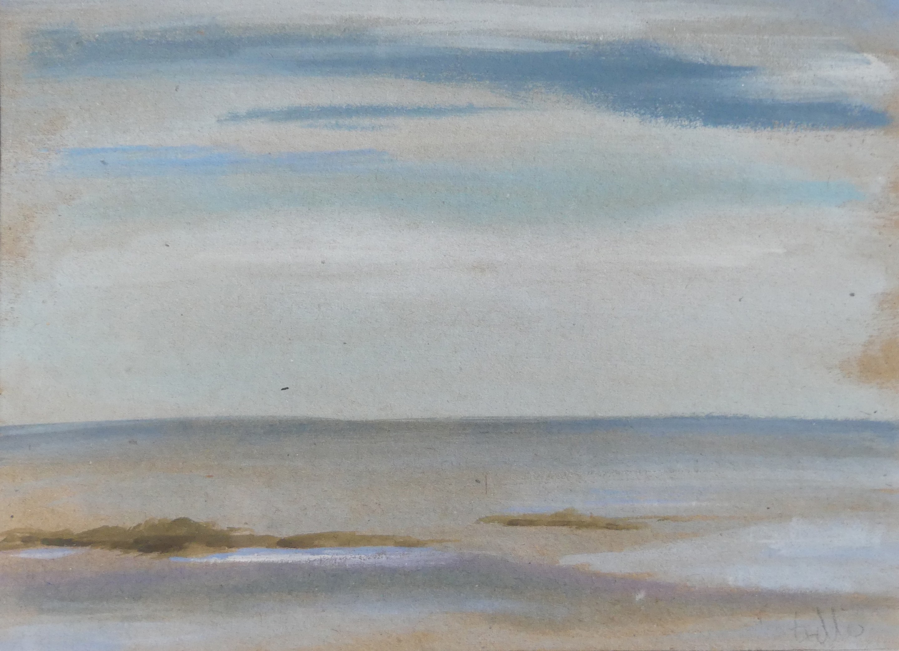 Sabine Eichler, Royan n°16 (paysage marin, ciel, mer, nuages, marée basse, plage) Sabine Eichler, Royan n°16 (paysage marin, ciel, mer, nuages, marée basse, plage)