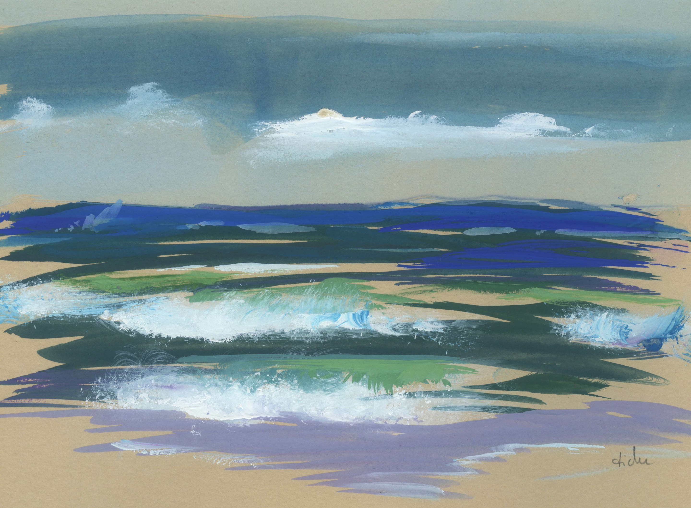 Sabine Eichler, Pointe Espagnole n°4 (paysage marin, ciel, mer, nuages, vagues) Sabine Eichler, Pointe Espagnole n°4 (paysage marin, ciel, mer, nuages, vagues)