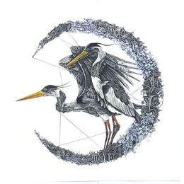 Édition, Heron Mechanimal (silver moon) AP, Ardif