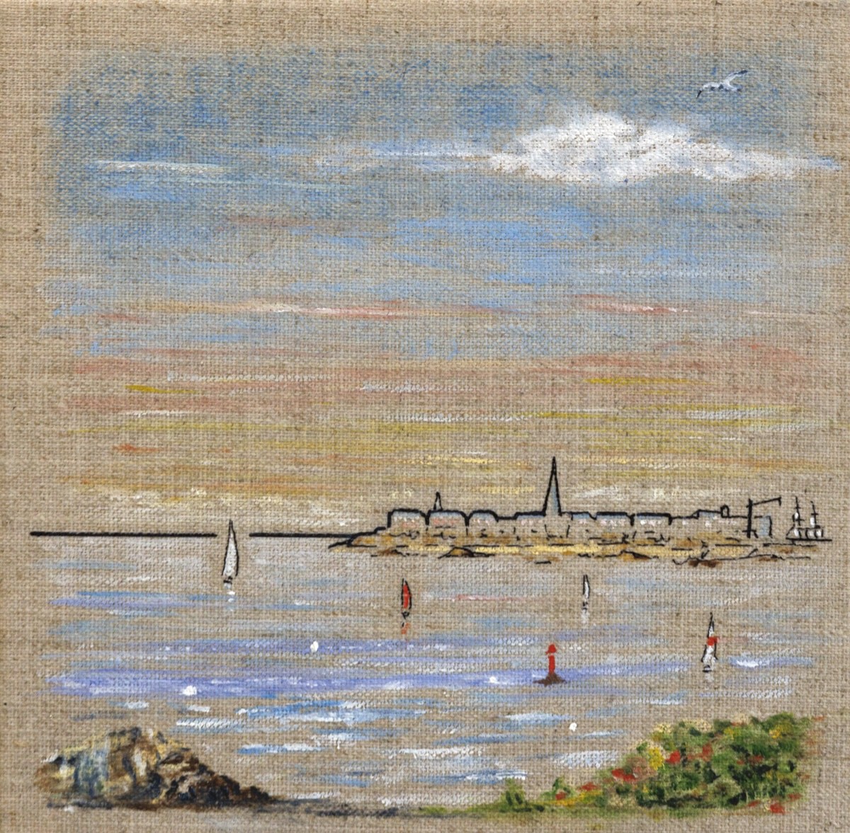 Jean-François Clair, Saint malo V N°CCCXXXII - Dessin de soulignement sur St Malo Jean-François Clair, Saint malo V N°CCCXXXII - Dessin de soulignement sur St Malo