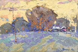 Painting, Cold evening, Oksana Ivanyuk