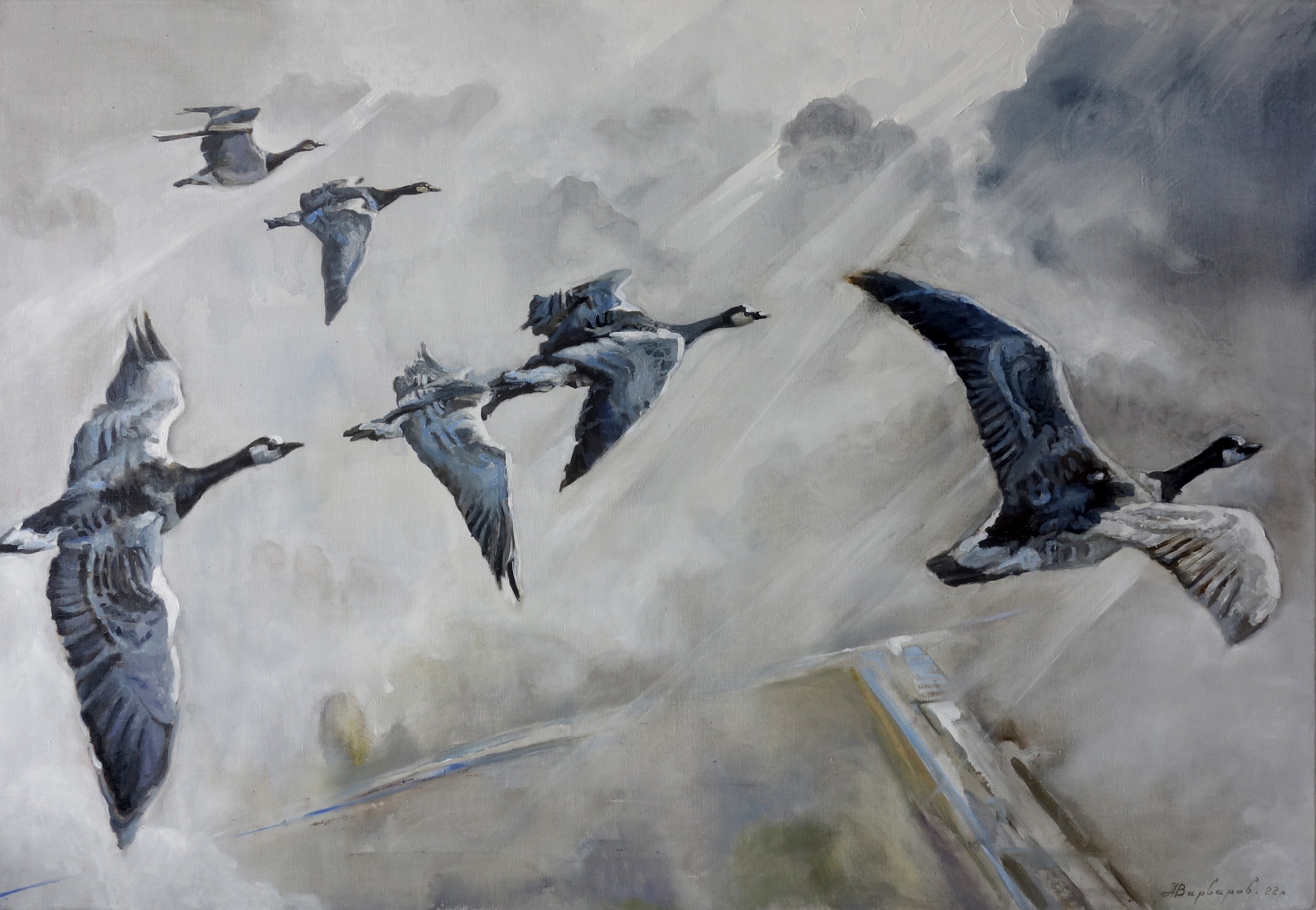 Anatoly Varvarov, The geese flew away Anatoly Varvarov, The geese flew away