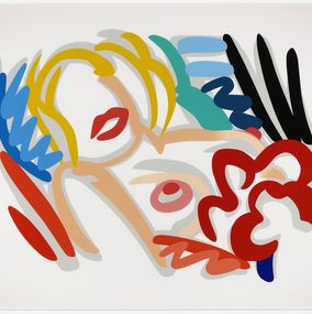 Print, Big Blonde (huge hand signed screen print), Tom Wesselmann