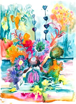 Painting, Paysage onirique, Isabelle Marie