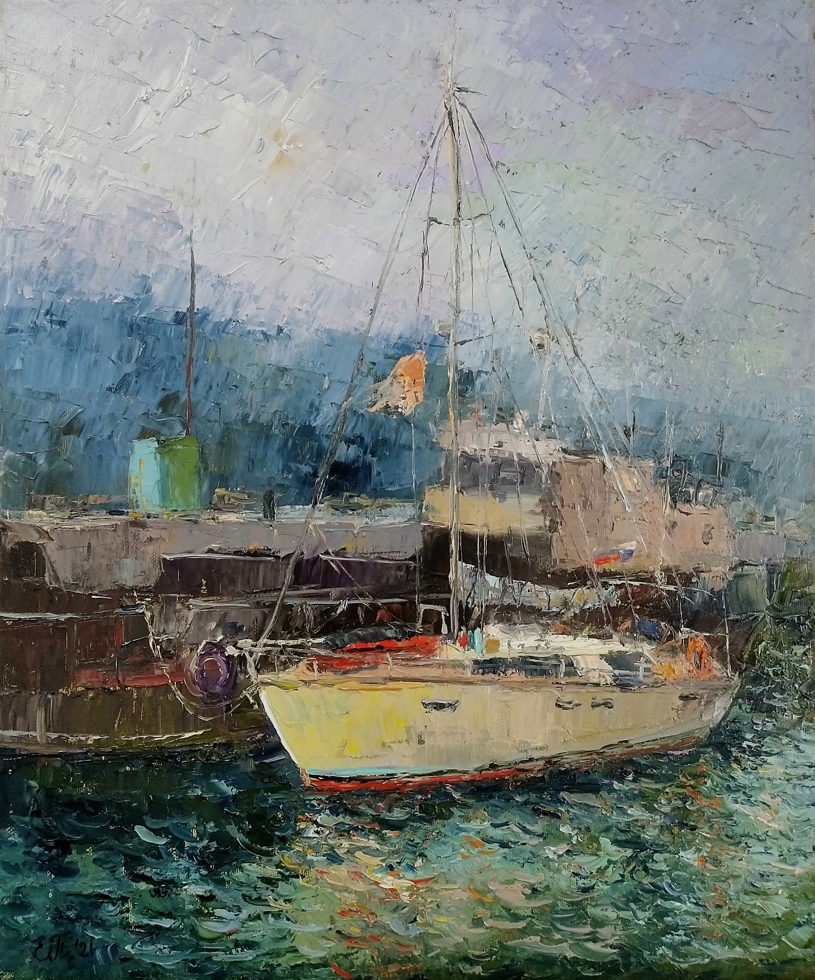 Evgeniya Polyudova, Fog in the port Evgeniya Polyudova, Fog in the port