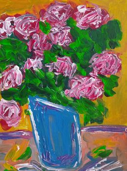 Gemälde, My fresh cut roses, Natalya Mougenot