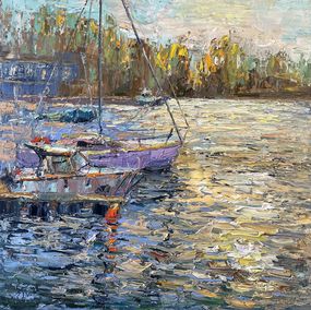 Gemälde, The sun is in the water, Evgeniya Polyudova