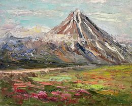 Peinture, Vilyuchinsky volcano, Evgeniya Polyudova
