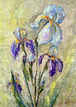 Gemälde, Irises, Evgeniya Polyudova