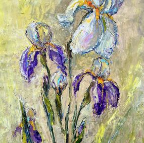 Gemälde, Irises, Evgeniya Polyudova