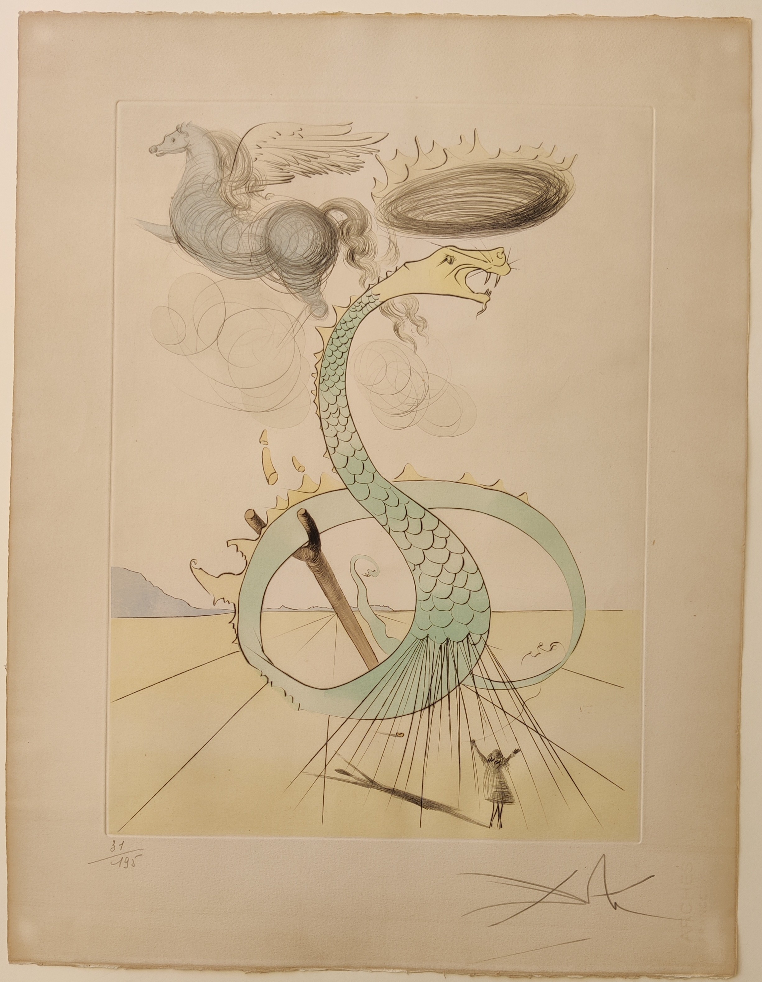 Salvador Dali, Dan, from the series Twelve Tribes of Israel Salvador Dali, Dan, from the series Twelve Tribes of Israel