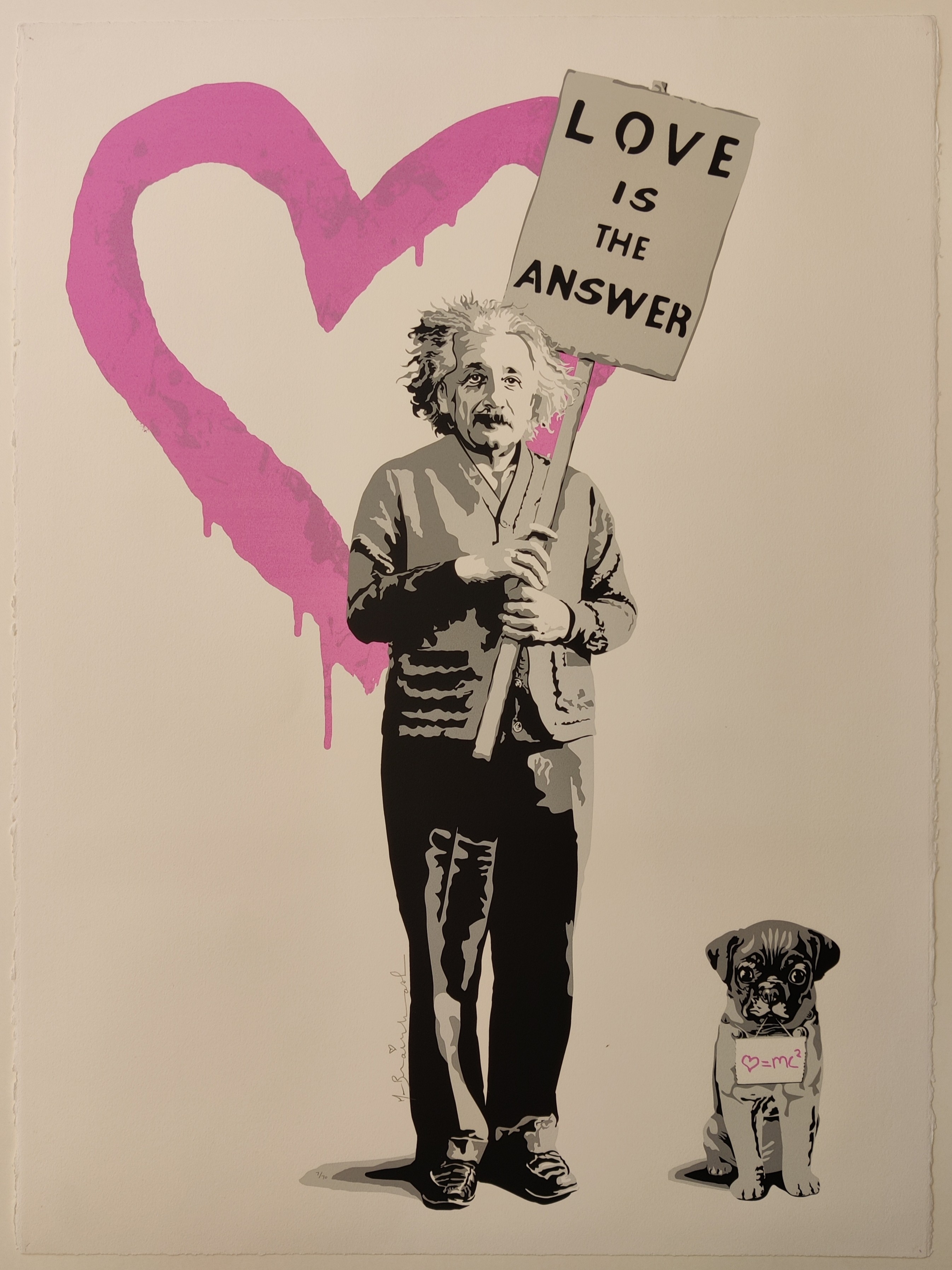 Mr Brainwash, Love Is The Answer - MC2 (Pink) Mr Brainwash, Love Is The Answer - MC2 (Pink)